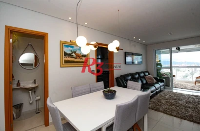 Apartamento com 3 dormitórios à venda, 129 m² por R$ 1.800.000,00 - Aparecida - Santos/SP