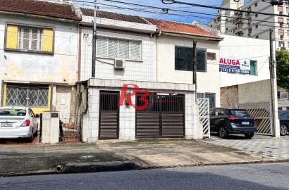 Sobrado com 2 dormitórios, 100 m² - venda por R$ 1.000.000,00 ou aluguel por R$ 7.485,00/mês - Embaré - Santos/SP