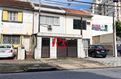 Sobrado com 2 dormitórios para alugar, 100 m² por R$ 6.500,00/mês - Embaré - Santos/SP
