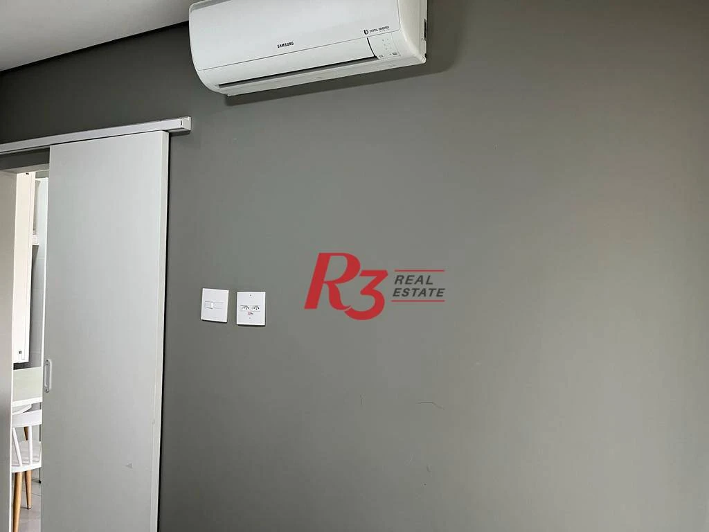 Apartamento com 1 dormitório para alugar, 54 m² por R$ 5.900,00/mês - Pompéia - Santos/SP