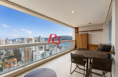 Apartamento com 1 dormitório à venda, 104 m² por R$ 1.990.000,00 - Aparecida - Santos/SP