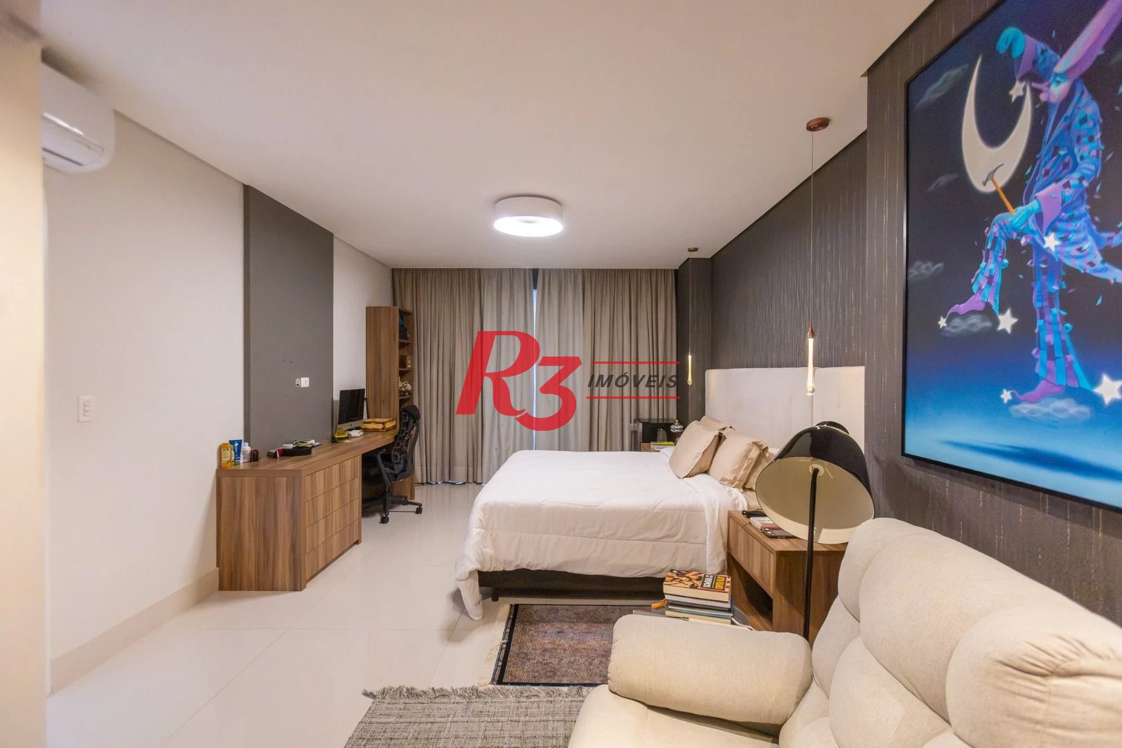 Apartamento com 1 dormitório à venda, 104 m² por R$ 1.990.000,00 - Aparecida - Santos/SP