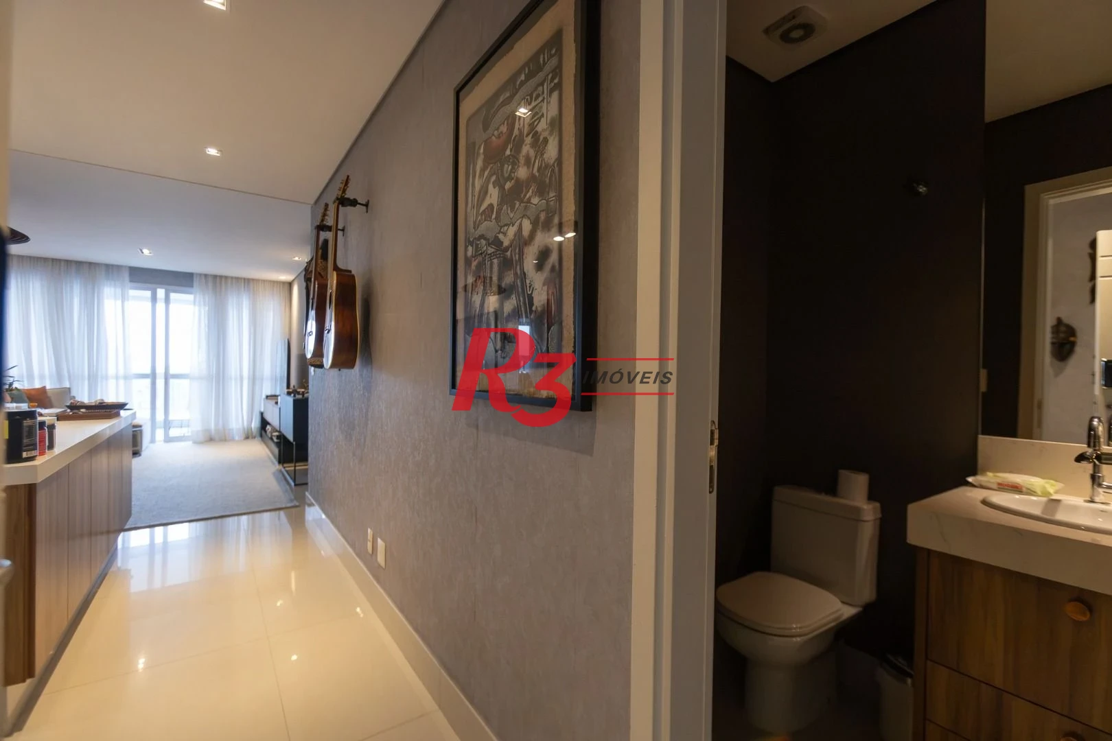 Apartamento com 1 dormitório à venda, 104 m² por R$ 1.990.000,00 - Aparecida - Santos/SP