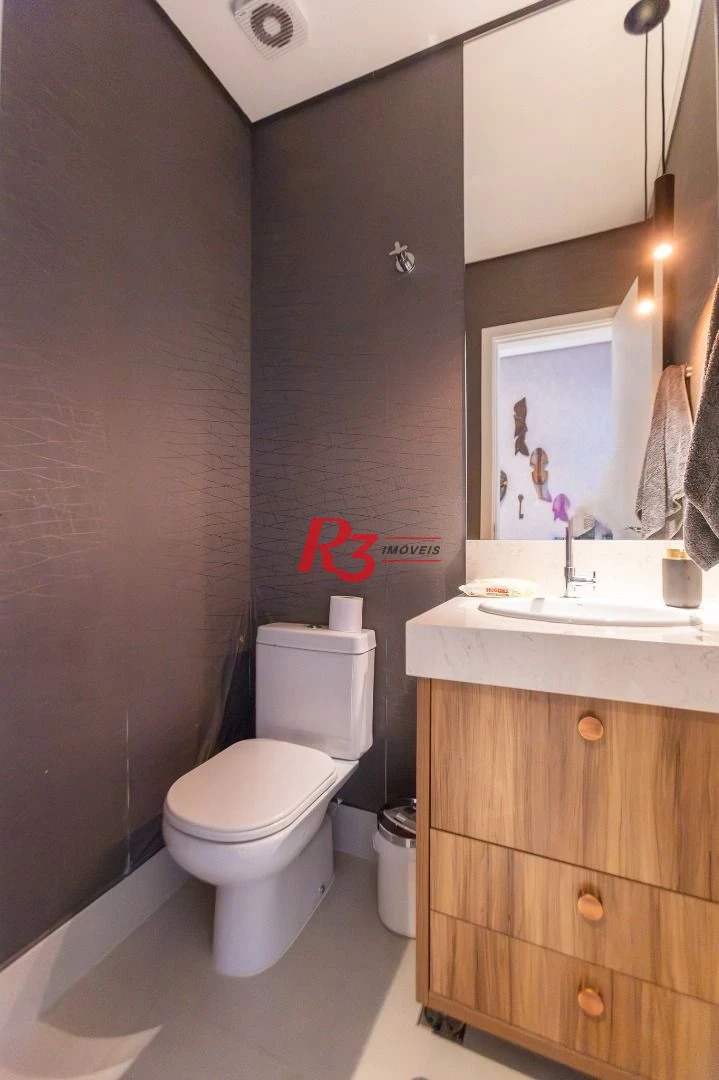 Apartamento com 1 dormitório à venda, 104 m² por R$ 1.990.000,00 - Aparecida - Santos/SP