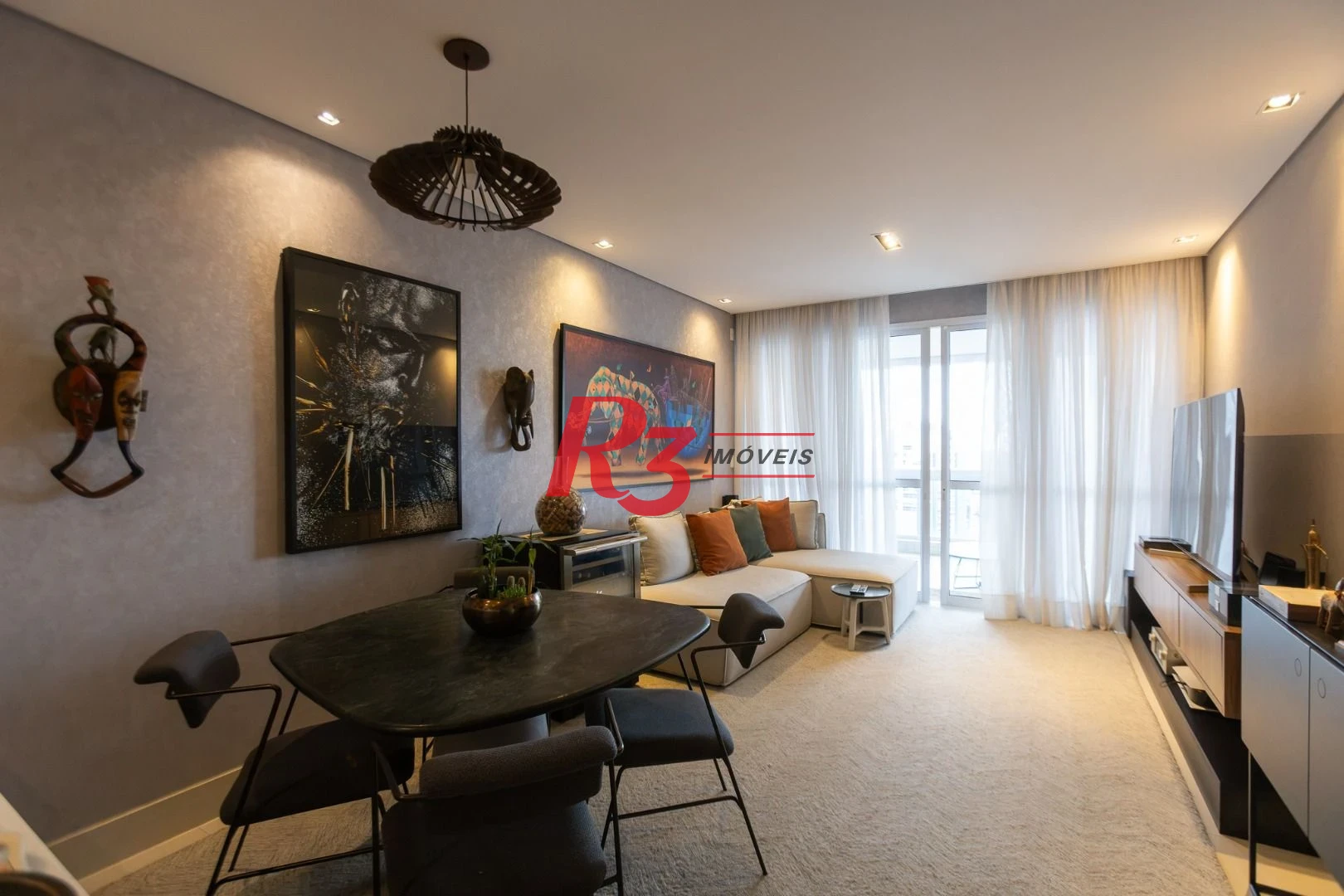 Apartamento com 1 dormitório à venda, 104 m² por R$ 1.990.000,00 - Aparecida - Santos/SP