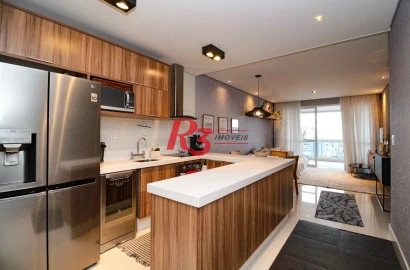 Apartamento com 1 suíte à venda, 104 m² por R$ 1.710.000 - Aparecida - Santos/SP