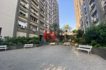Apartamento para alugar, 124 m² por R$ 29.500,00/mês - Gonzaga - Santos/SP