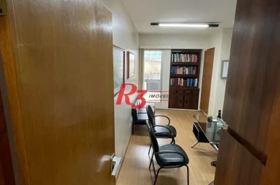 Excelente sala comercial no Centro Médico de Santos