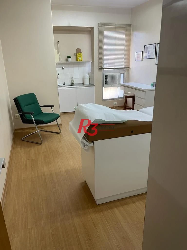 Excelente sala comercial no Centro Médico de Santos