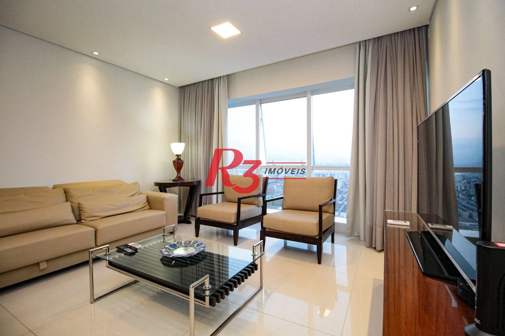 Apartamento com 2 dormitórios para alugar, 96 m² por R$ 10.500,05/mês - Aparecida - Santos/SP