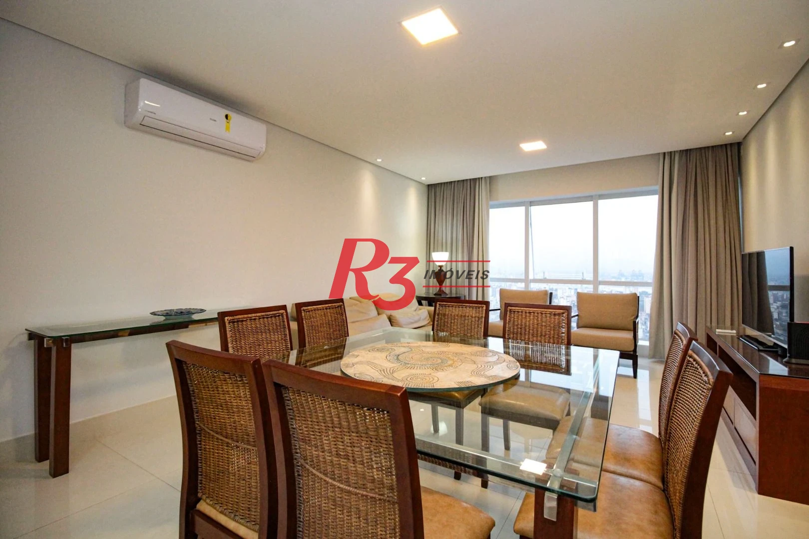 Apartamento com 2 dormitórios para alugar, 96 m² por R$ 10.500,05/mês - Aparecida - Santos/SP