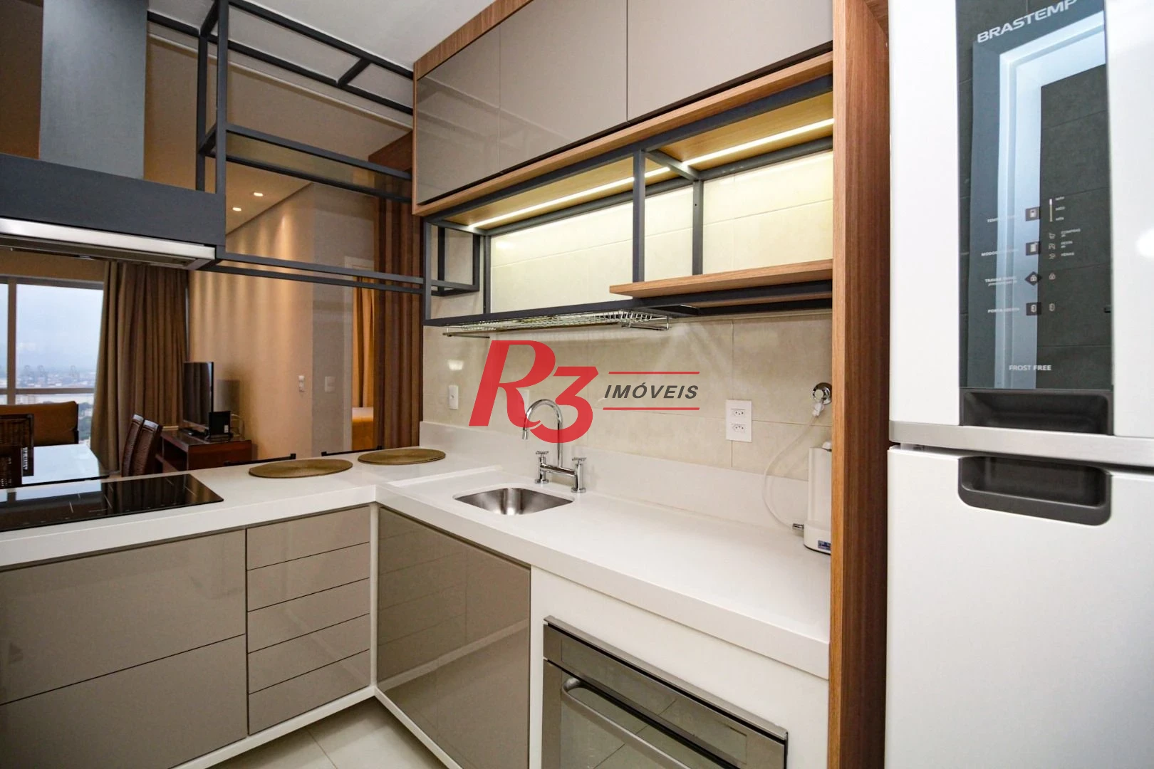 Apartamento com 2 dormitórios para alugar, 96 m² por R$ 10.500,05/mês - Aparecida - Santos/SP