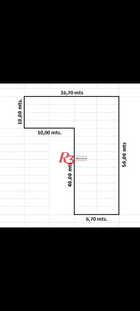Terreno de 430m²,