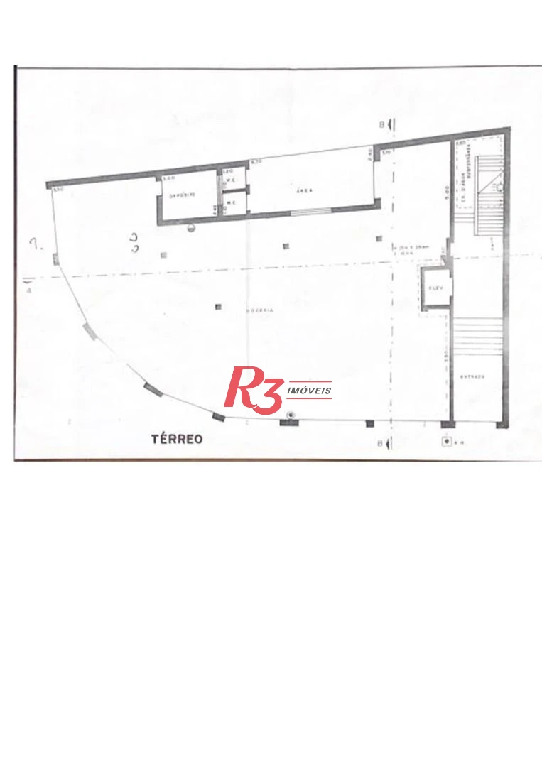 Loja para alugar, 361 m² por R$ 5.000,00/mês - Paquetá - Santos/SP