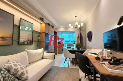 Apartamento com 2 dormitórios à venda, 70 m² por R$ 780.000,00 - Encruzilhada - Santos/SP