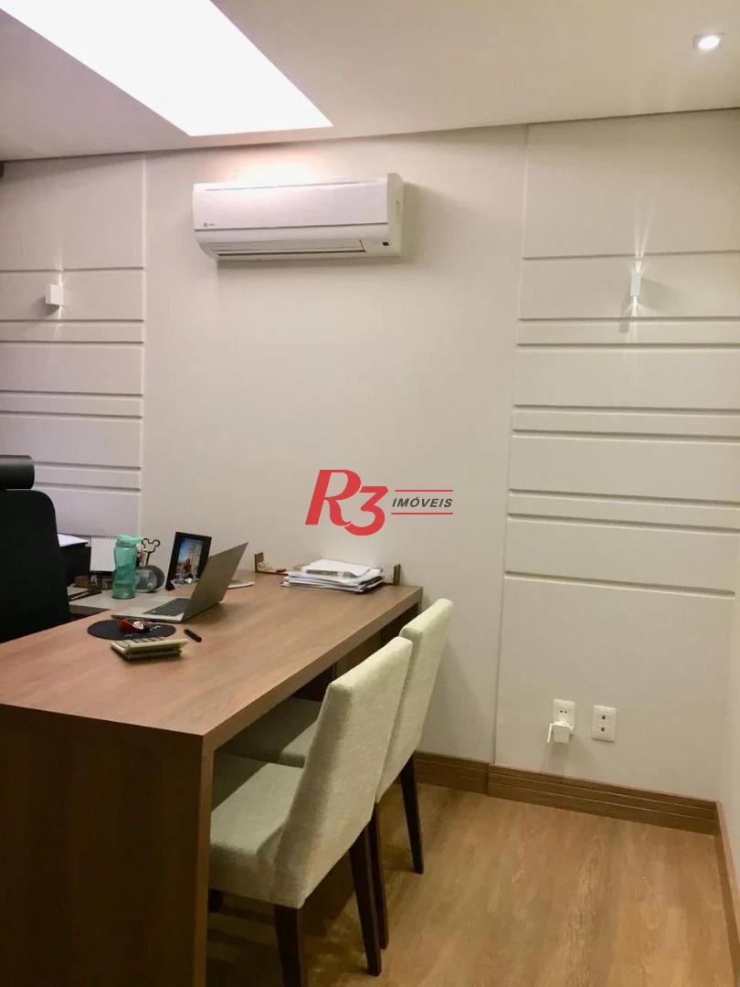 Excelente sala comercial mobiliada em Santos