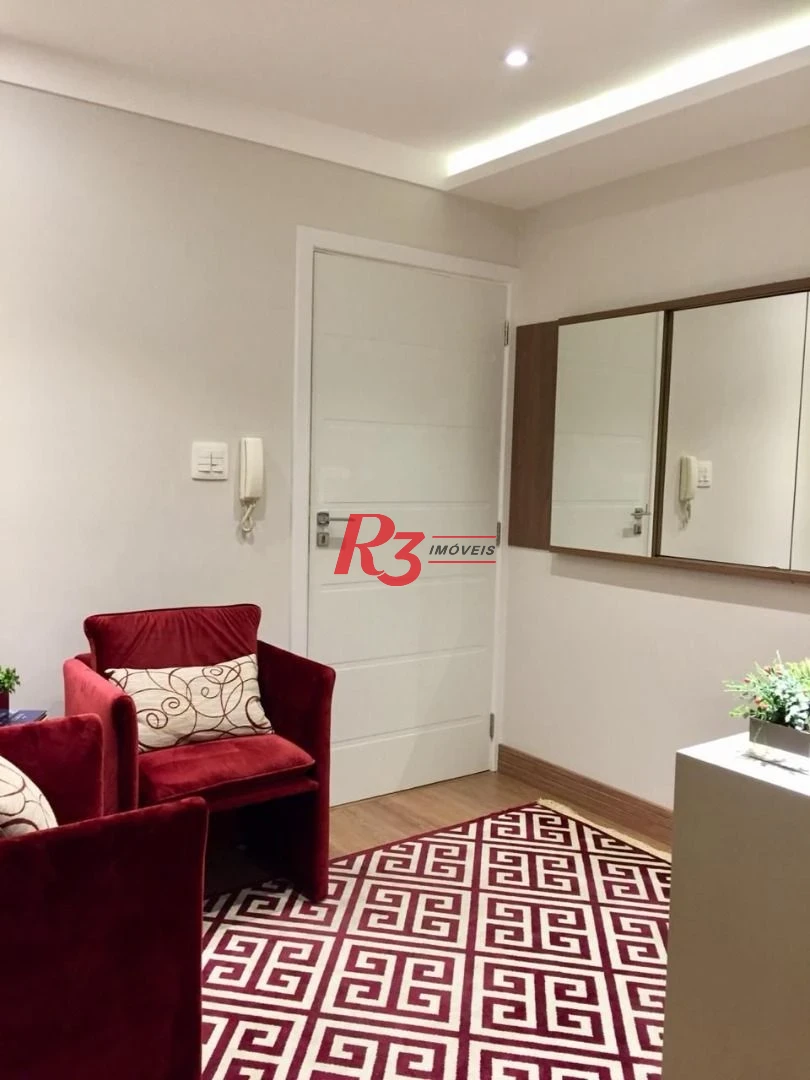 Excelente sala comercial mobiliada em Santos