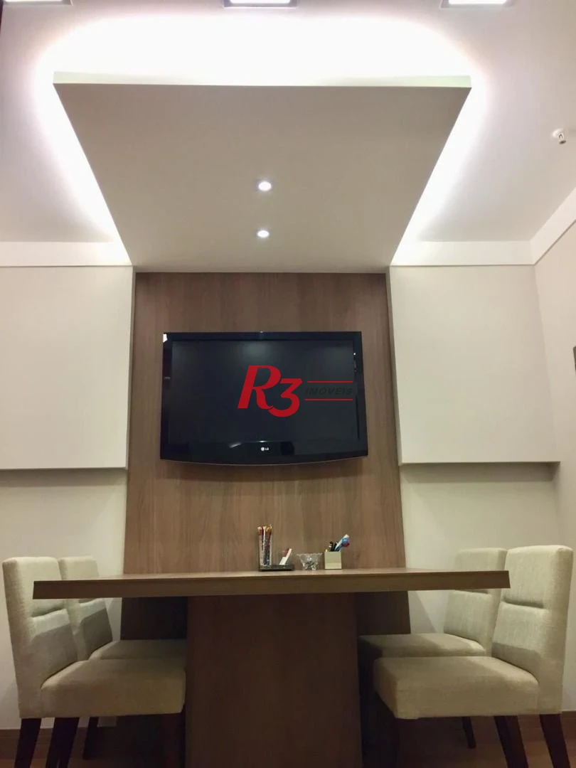 Excelente sala comercial mobiliada em Santos