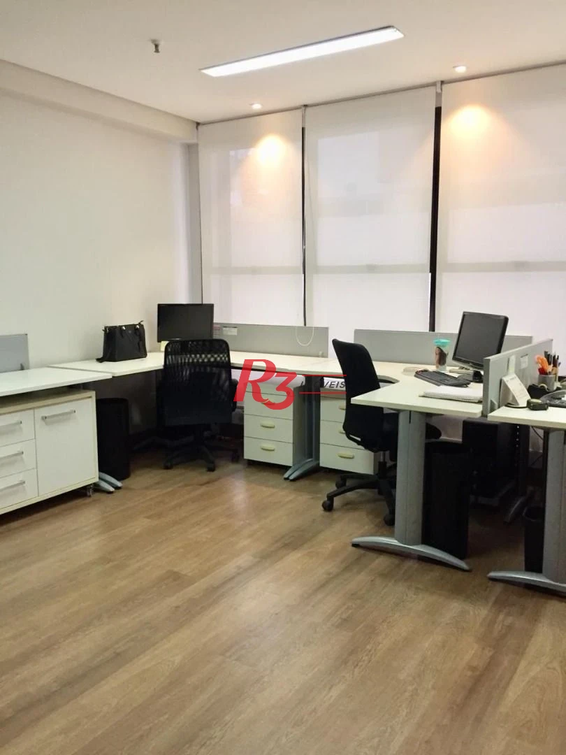 Excelente sala comercial mobiliada em Santos
