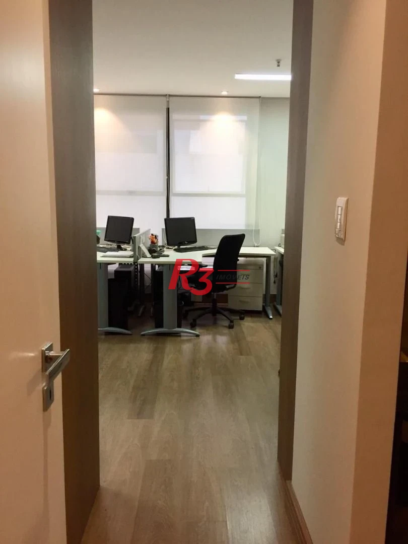 Excelente sala comercial mobiliada em Santos