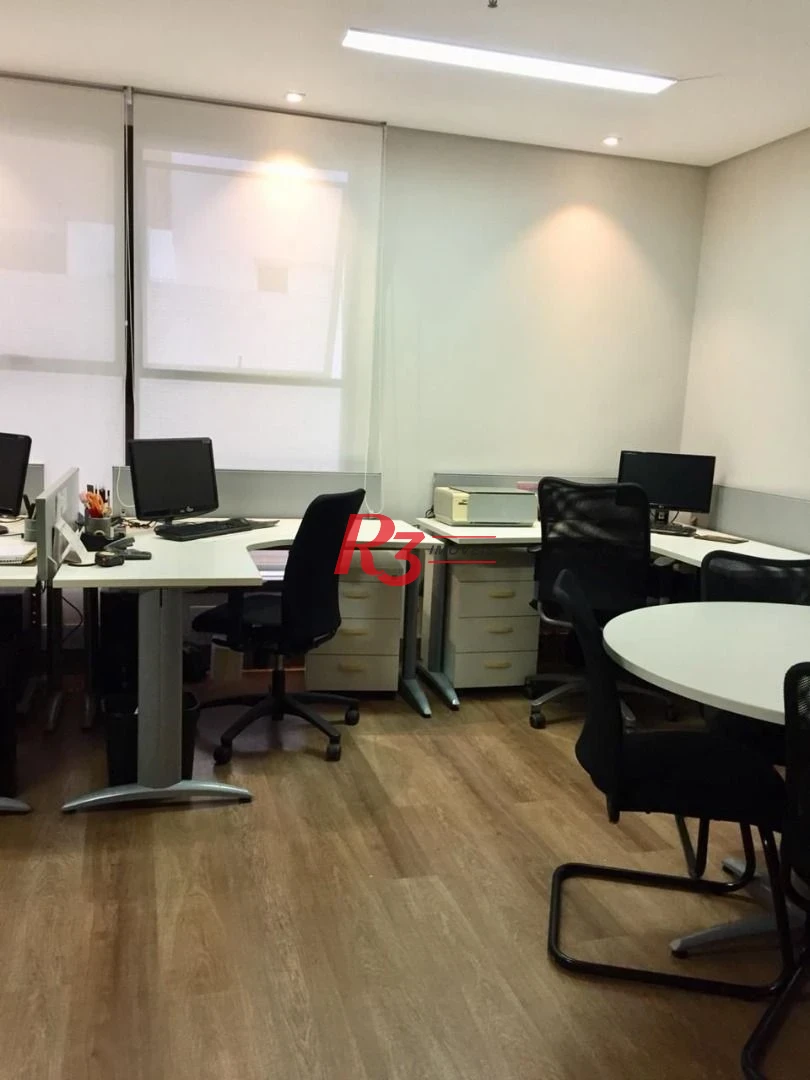 Excelente sala comercial mobiliada em Santos