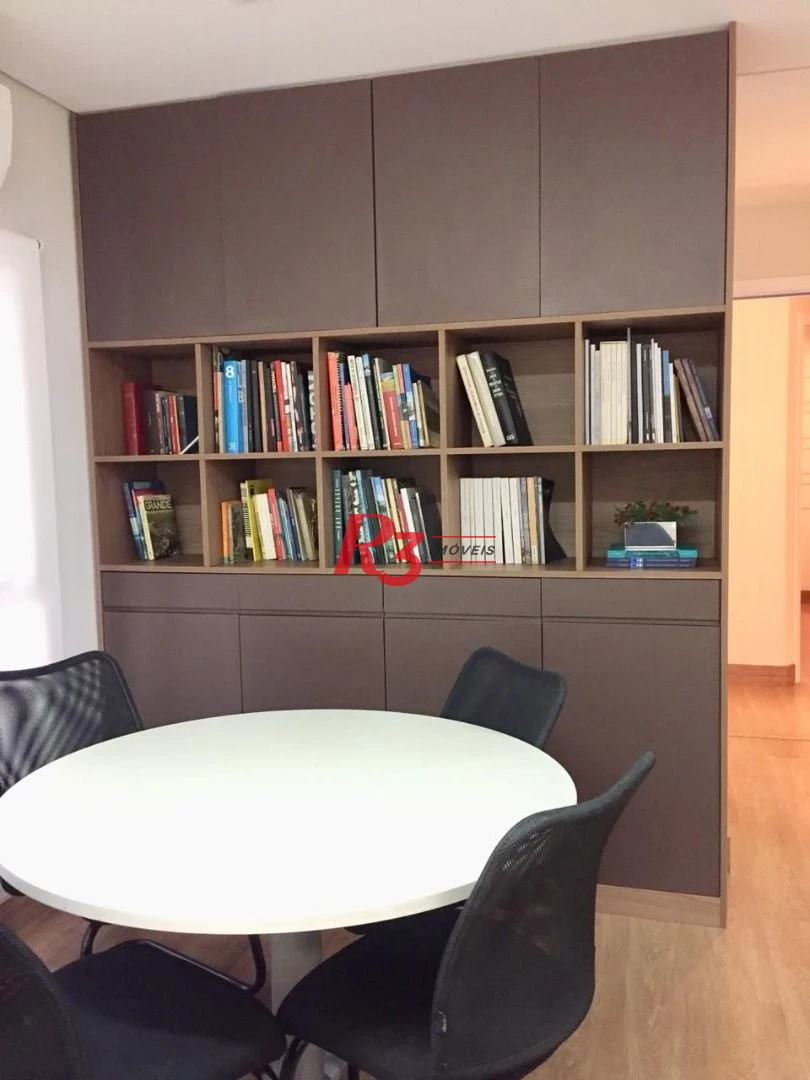 Excelente sala comercial mobiliada em Santos