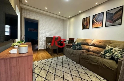 Apartamento com 2 dormitórios à venda, 72 m² por R$ 399.000,00 - José Menino - Santos/SP