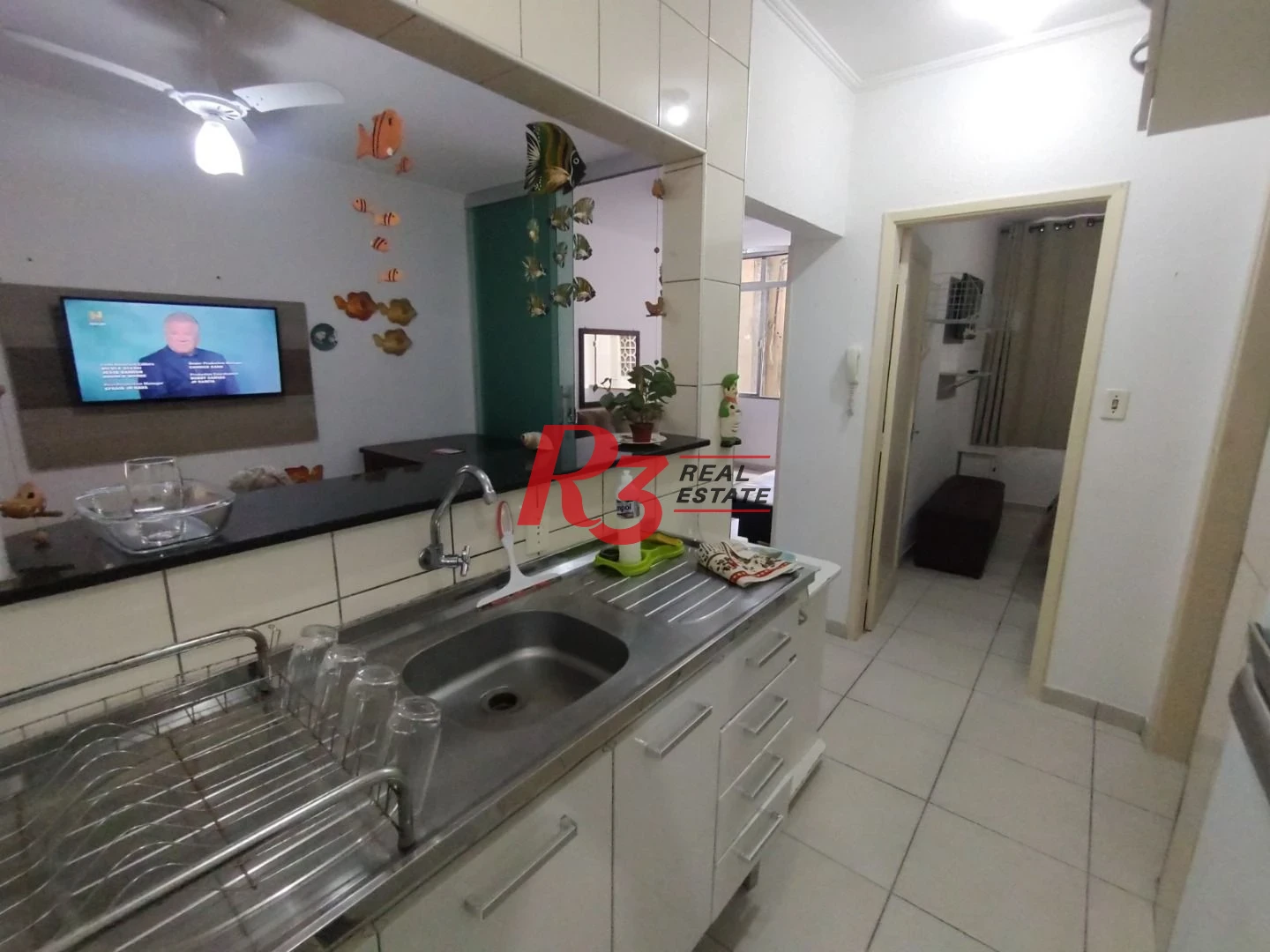 Apartamento com 1 dormitório para alugar, 63 m² por R$ 4.000,00/mês - Boqueirão - Santos/SP