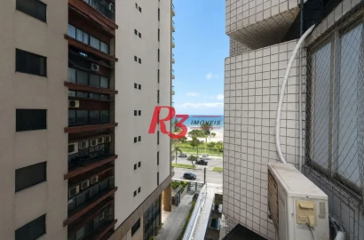 Apartamento com 2 dormitórios para alugar, 110 m² por R$ 6.950,00/mês - Aparecida - Santos/SP