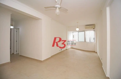 Apartamento com 2 dormitórios para alugar, 110 m² por R$ 6.950,00/mês - Aparecida - Santos/SP