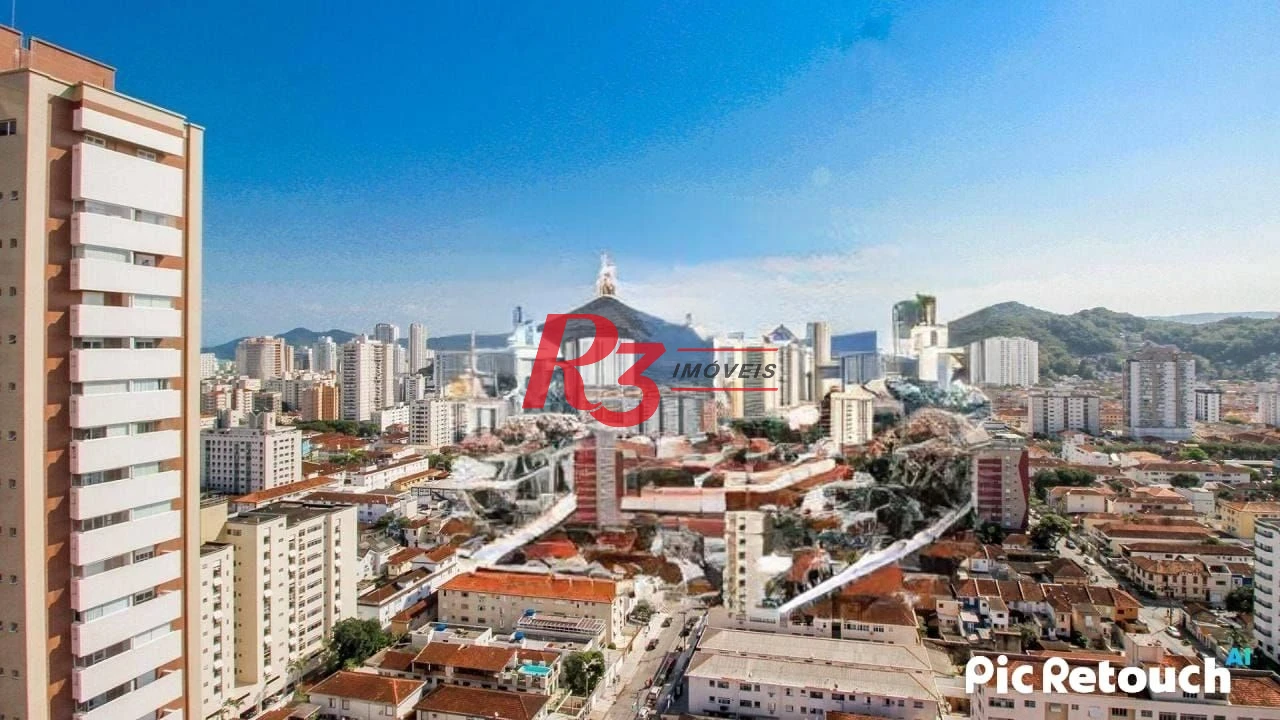 Apartamento com 1 dormitório à venda, 40 m² por R$ 590.000,00 - Campo Grande - Santos/SP
