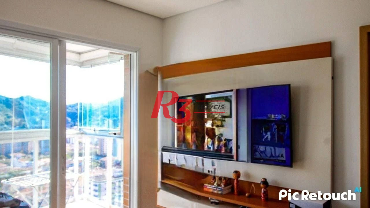 Apartamento com 1 dormitório à venda, 40 m² por R$ 590.000,00 - Campo Grande - Santos/SP