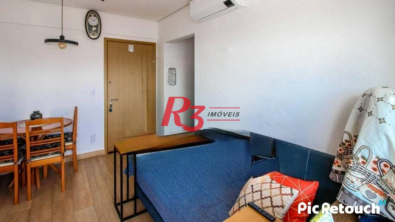 Apartamento com 1 dormitório à venda, 40 m² por R$ 590.000,00 - Campo Grande - Santos/SP