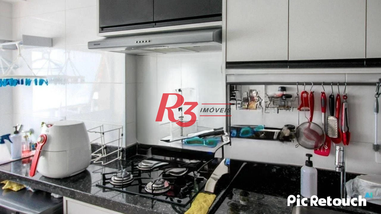 Apartamento com 1 dormitório à venda, 40 m² por R$ 590.000,00 - Campo Grande - Santos/SP