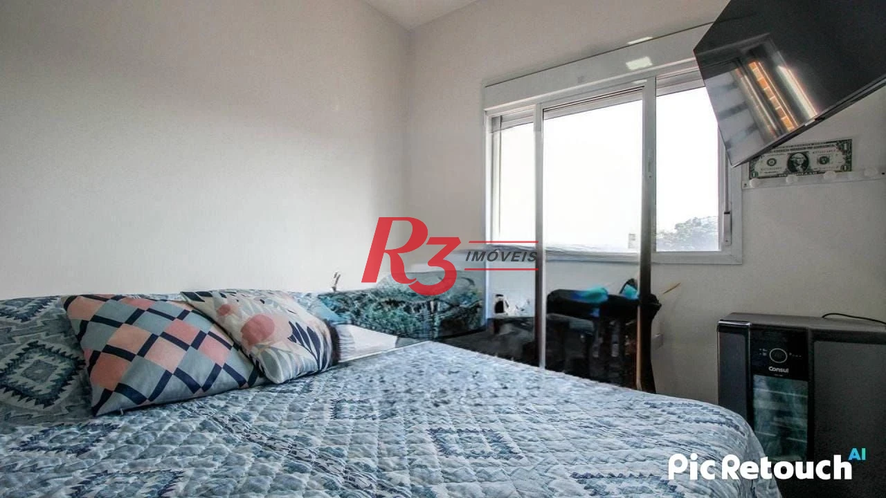 Apartamento com 1 dormitório à venda, 40 m² por R$ 590.000,00 - Campo Grande - Santos/SP