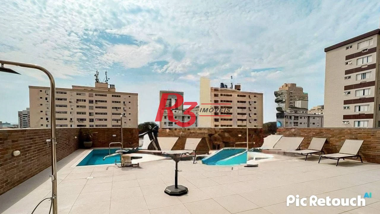 Apartamento com 1 dormitório à venda, 40 m² por R$ 590.000,00 - Campo Grande - Santos/SP