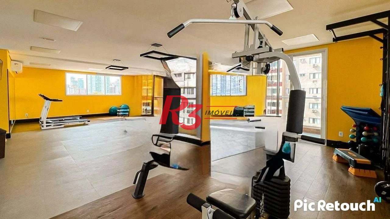 Apartamento com 1 dormitório à venda, 40 m² por R$ 590.000,00 - Campo Grande - Santos/SP