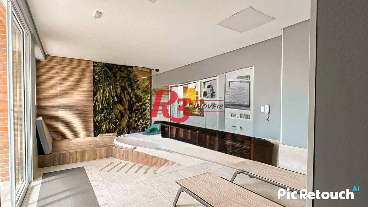 Apartamento com 1 dormitório à venda, 40 m² por R$ 590.000,00 - Campo Grande - Santos/SP