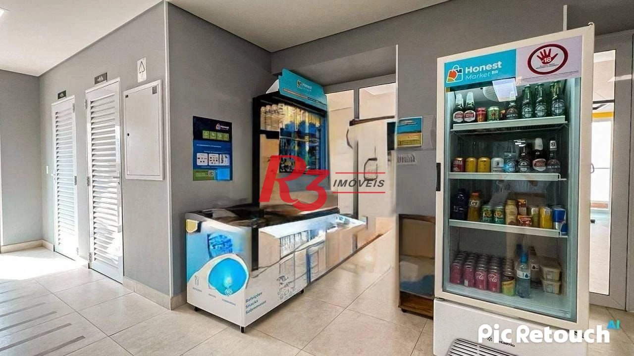 Apartamento com 1 dormitório à venda, 40 m² por R$ 590.000,00 - Campo Grande - Santos/SP