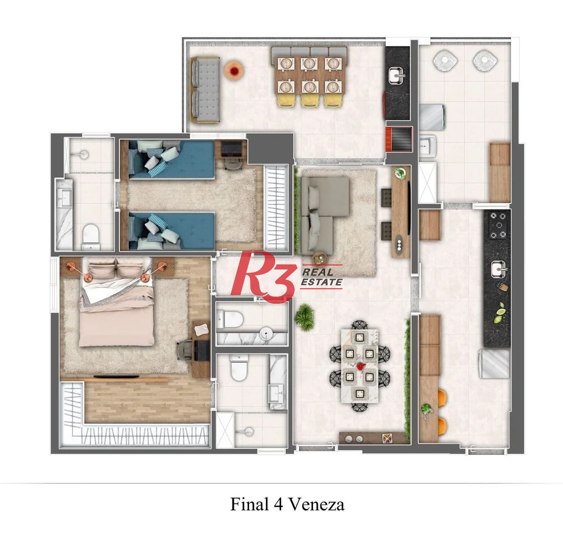 Apartamento com 2 dormitórios à venda, 87 m² por R$ 1.270.000,00 - Gonzaga - Santos/SP
