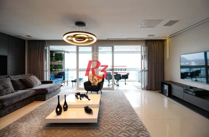 Apartamento com 1 suíte + lavabo à venda, 106 m² por R$ 2.230.000 - Aparecida - Santos/SP