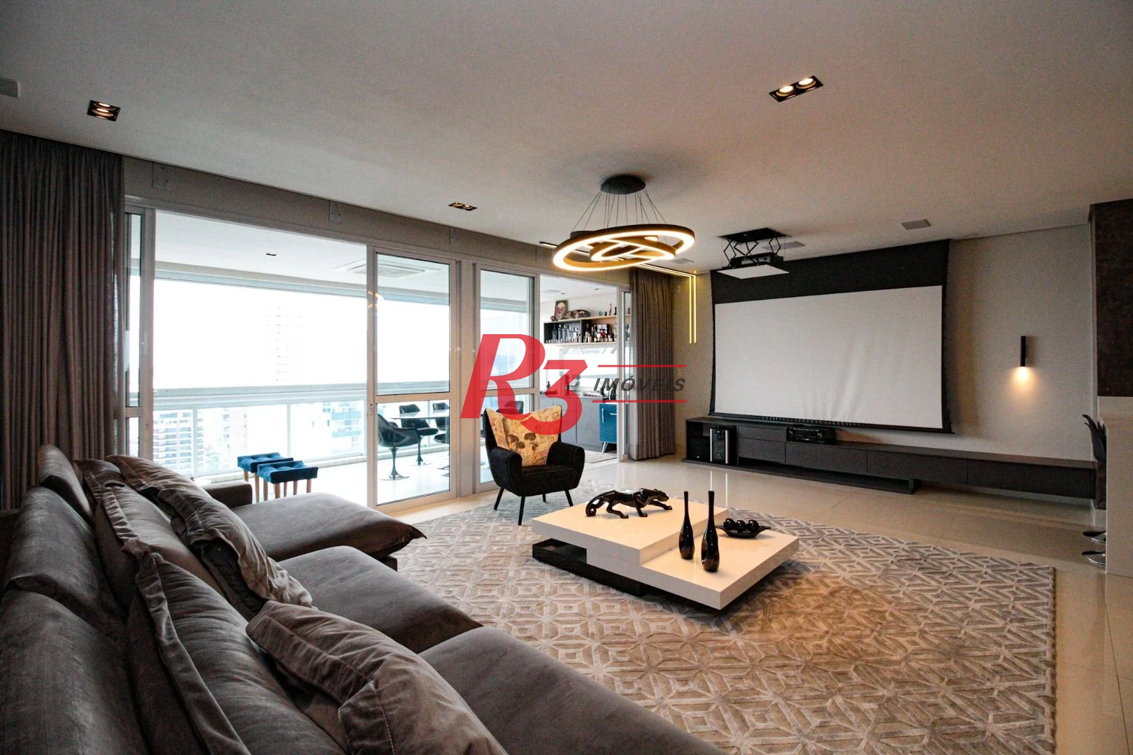 Apartamento com 1 suíte + lavabo à venda, 106 m² por R$ 2.230.000 - Aparecida - Santos/SP