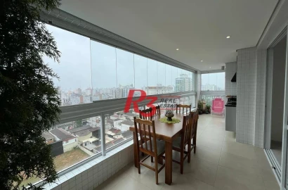 Apartamento com 2 dormitórios à venda, 89 m² por R$ 1.187.000,00 - Embaré - Santos/SP