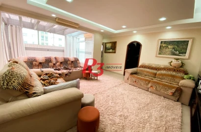 Cobertura, 353 m² - venda por R$ 3.000.000,00 ou aluguel por R$ 15.000,00/mês - Embaré - Santos/SP