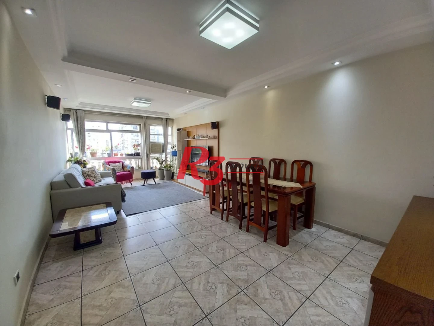 Apartamento á venda 3 quartos 2 Vgs Demarcadas Boqueirão Santos.