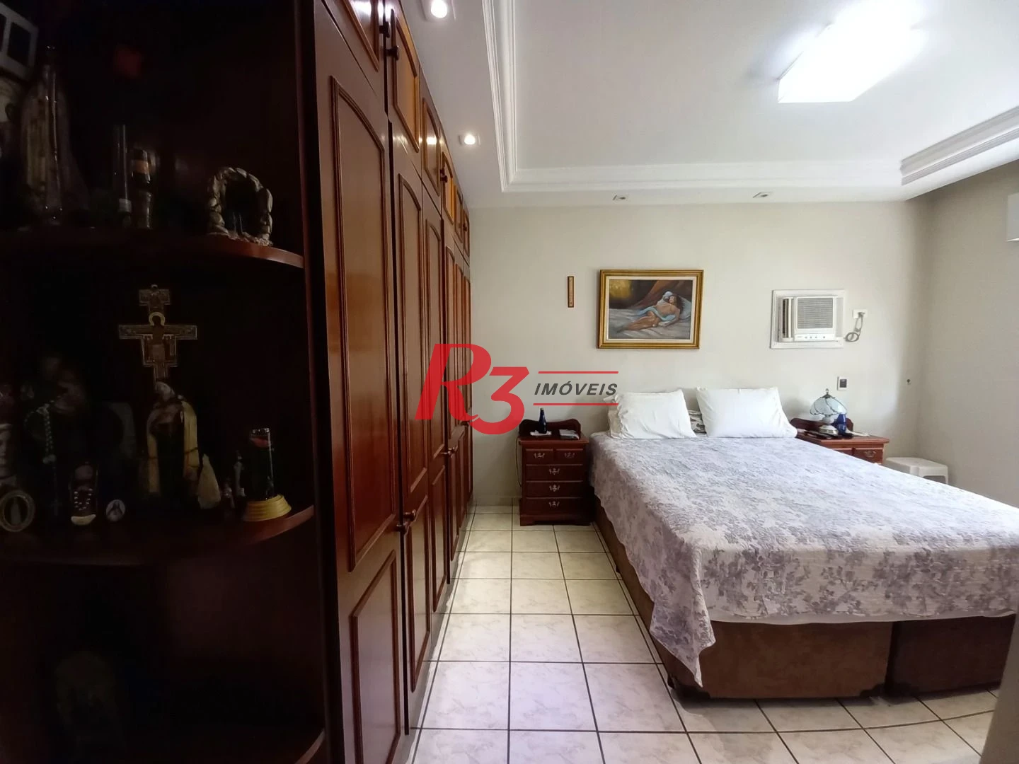 Apartamento á venda 3 quartos 2 Vgs Demarcadas Boqueirão Santos.