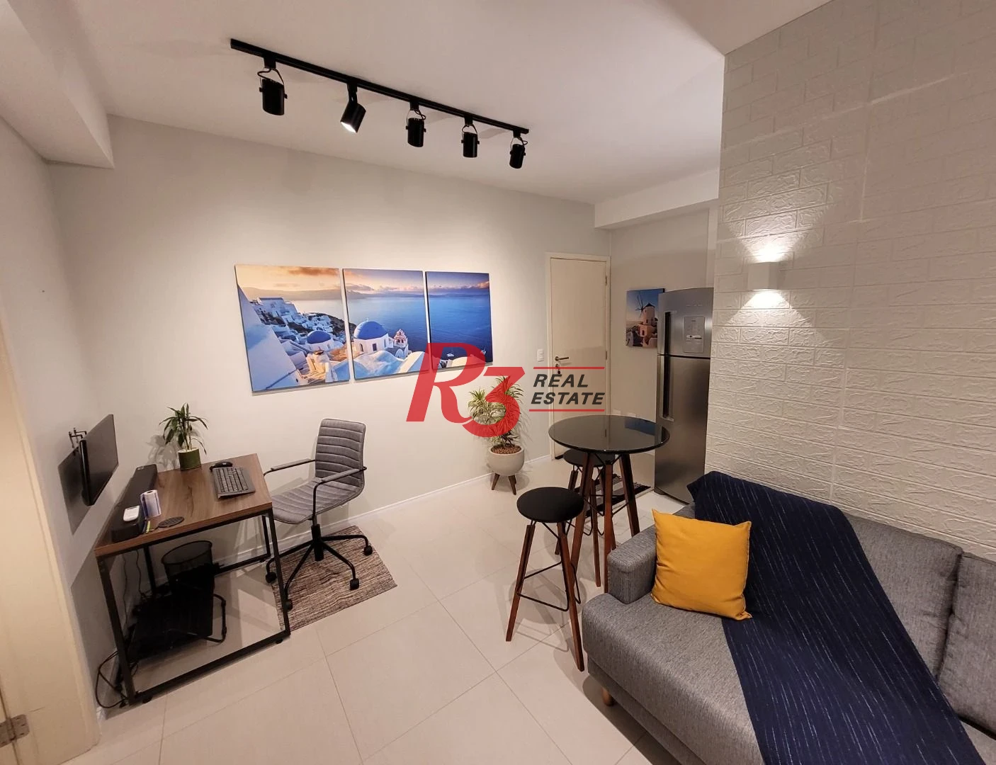 Apartamento com 1 dormitório para alugar, 49 m² por R$ 4.500,02/mês - Ponta da Praia - Santos/SP