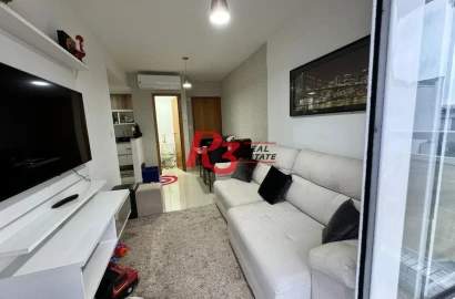 Apartamento com 2 dormitórios para alugar, 58 m² por R$ 5.000,00/mês - Vila Matias - Santos/SP