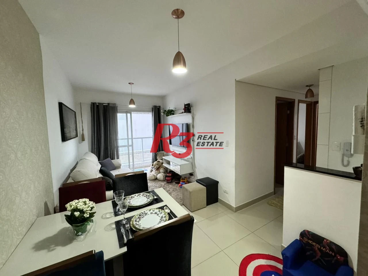 Apartamento com 2 dormitórios para alugar, 58 m² por R$ 5.000,00/mês - Vila Matias - Santos/SP