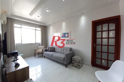 Apartamento com 2 dormitórios à venda, 72 m² por R$ 410.000,00 - Campo Grande - Santos/SP